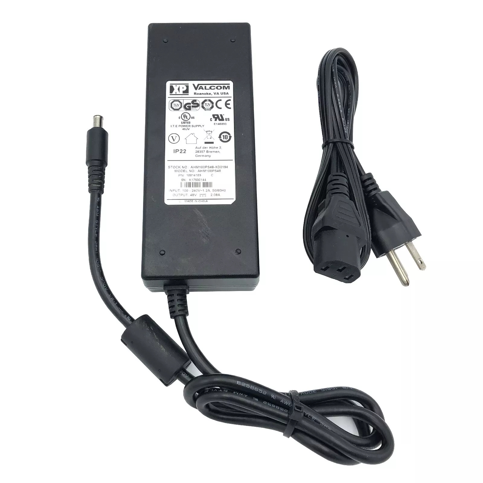 *Brand NEW*Original XP Power AHM100PS48 48V 2.08A AC Adapter Power Supply